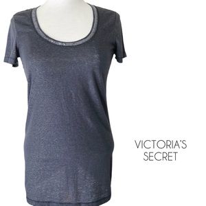Victoria’s Secret | Grey Sequin Collar Shirt